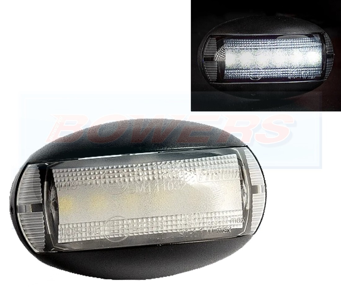 12v/24v Oval White LED Rear Marker Light Lamp Light Truck Van Car Grille