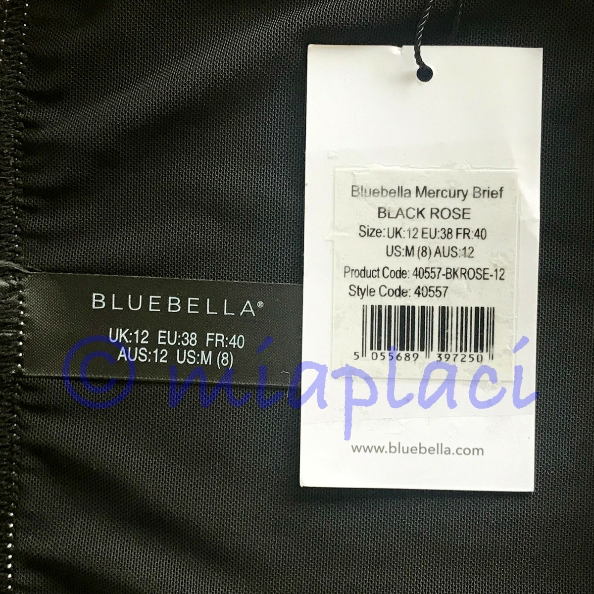 NWT Bluebella Mercury Mesh/Velvet Brief #40557 Black Rose | eBay