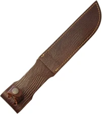 Sheaths Fit Up To 7" Fixed Blade Knife Lizard Pattern Brown Leather Construction