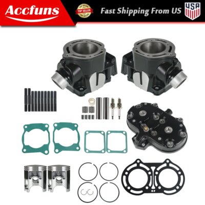 Cylinder Head Piston Gasket Top End Kit For Yamaha Banshee 350 1987-2006 - Foto 3