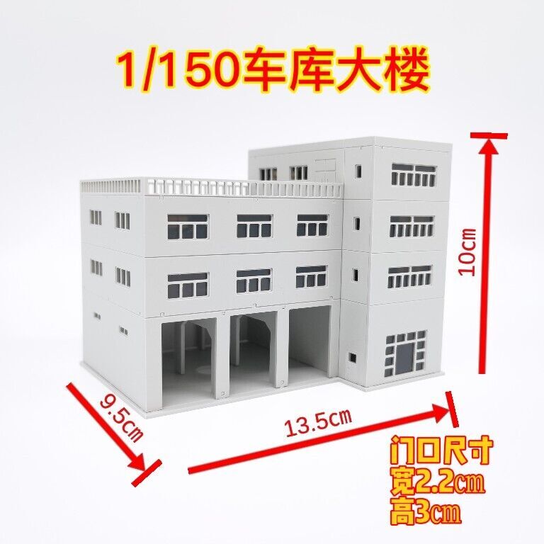 Maquette De Caserne De Pompiers 1/43 Pour Réseau Ferroviaire Ou Diorama – Scène Urbaine Complète