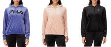 Fila Ladies' Velour Quarter Zip Hoodie