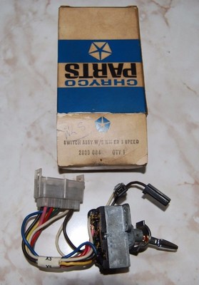 1967-68 Chrysler 3 Speed Wiper Switch NOS
