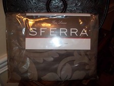 New Sferra Fine Linens Leily Iron Queen Duvet Cover Set 3pc 1161