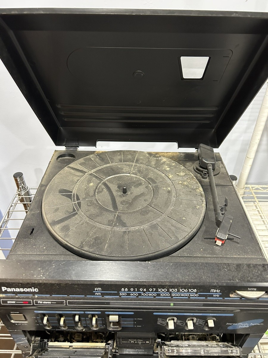 Vtg 80s Panasonic SG-X88 Stereo Music Sound System Duel cassette