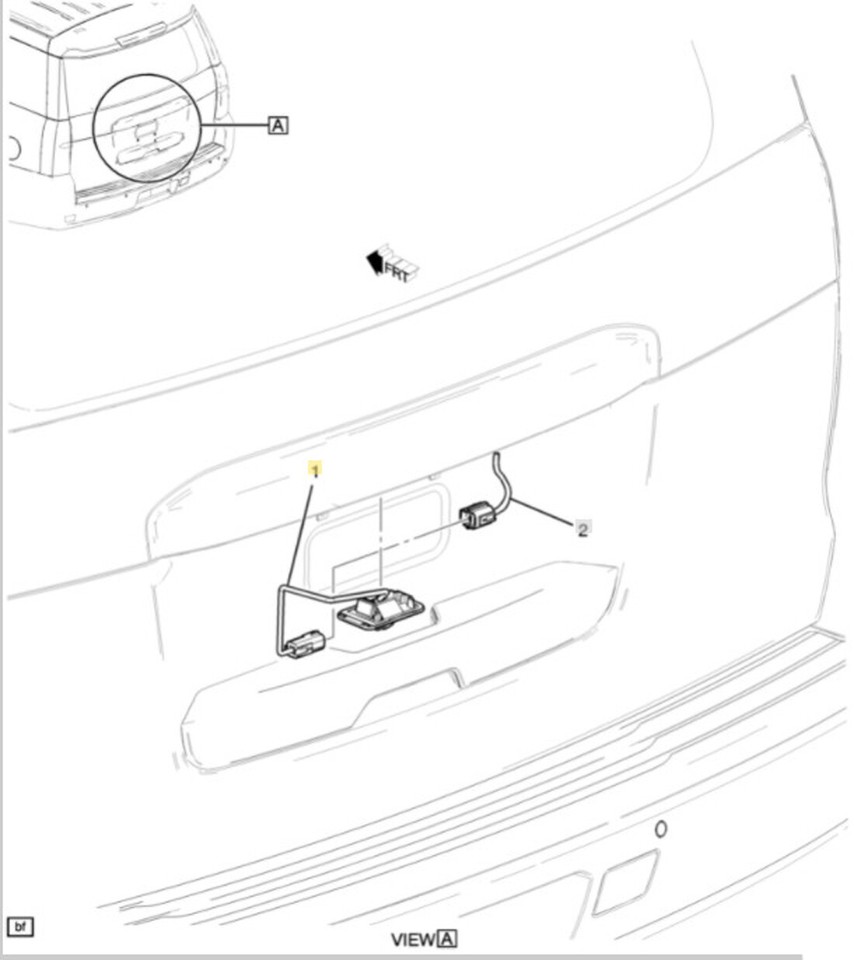 23378804 Parking Assist Rear View Camera 2015-2020 Escalade Suburban ...