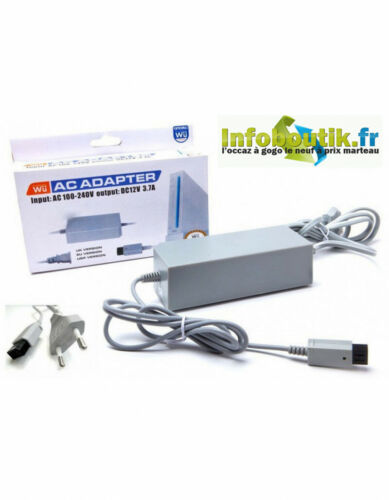 Bloc Adaptateur, Alimentation Secteur pour Nintendo Wii - Afbeelding 1 van 4