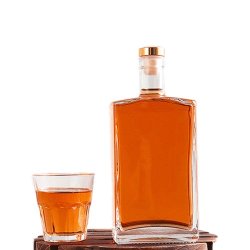 12 x 500ml Square Glass Spirit Vodka Whiskey  Gin Bottles with Black Corks - Foto 9 di 9