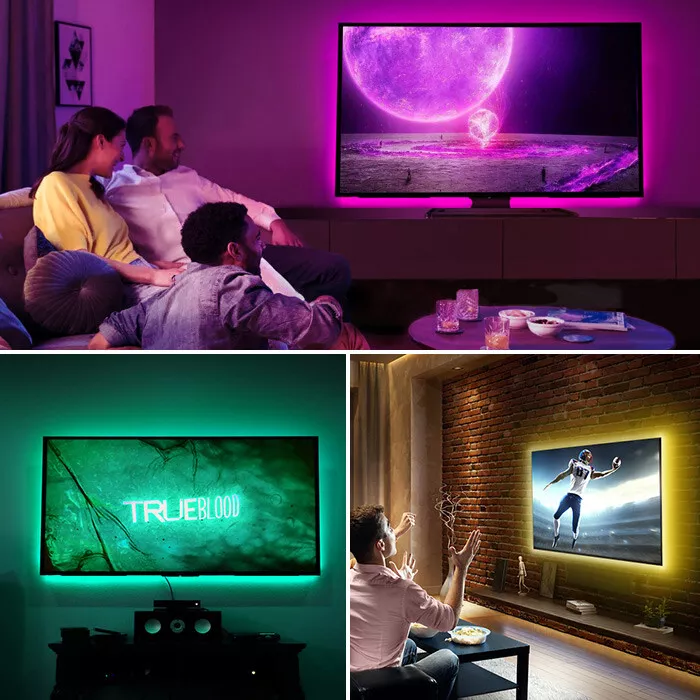 Colour changing tv lights deals
