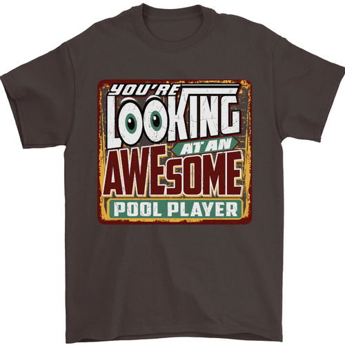Ein Genial Pool Player Herren 100% Baumwolle - Picture 12 of 12