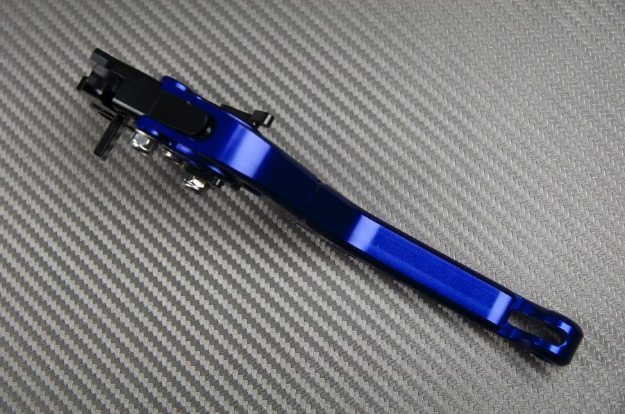 Levier de frein flip-up CNC bleu en alu taillé masse pour Africa Twin 1000 DTC