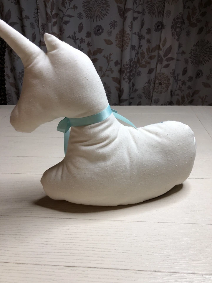 Titan Needlecraft completed Decorative Silhouettes Stuffed Unicorn 13” - Image 3 of 4