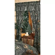 MOSSY OAK CAMOUFLAGE WINDOW CURTAINS - CAMO DRAPES