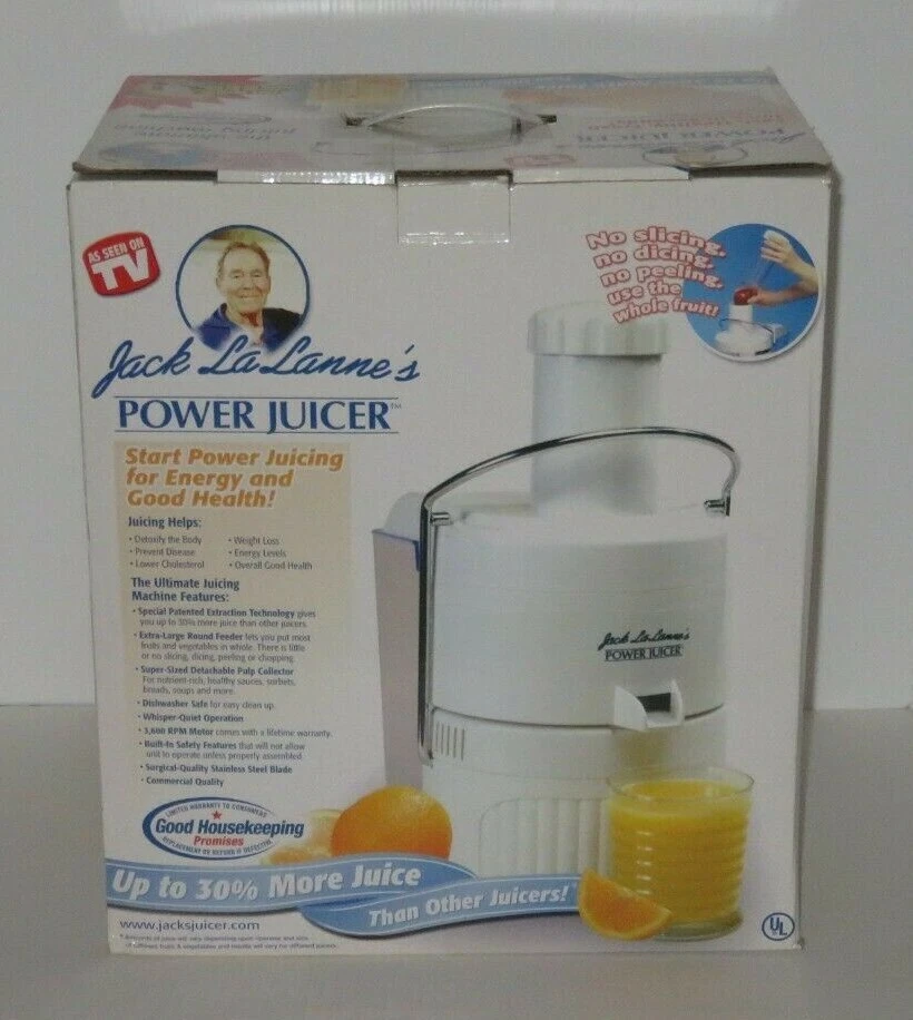 JACK LALANNE Ultimate POWER JUICER Produces 30% More Juice