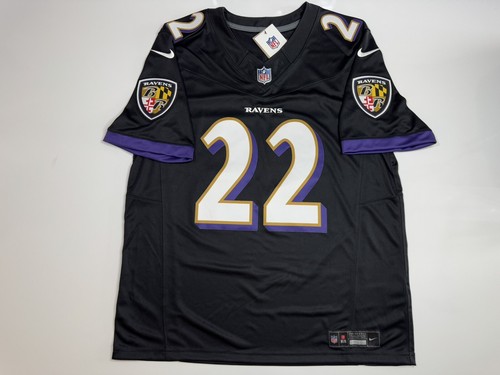 Grande maglia Derrick Henry #22 Vapor FUSE nera Baltimore Ravens autentica nuova con etichette - Foto 1 di 11
