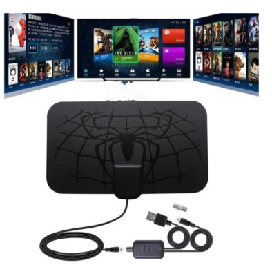 Spider pattern new HDTV cable antenna 4K (5G chip,   can be used worldwide)