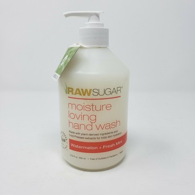 raw sugar watermelon mint soap