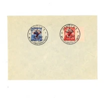 Bohemia & Moravia Occupation Scott # 60, 61 Used Cover - RARE Nazi Cancel(16-SS)