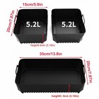 3pcs Silicone Pot Liners for Ninja AF500UK Air Fryer Dual Basket Accessories New
