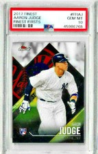 2017 Finest Aaron Judge Finest Firsts PSA 10  RC