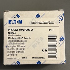 Eaton PFGCM-40/2/003-A Residual Current Circuit Breaker 40A 2pole 30mA 109274