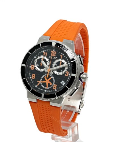 MIDO Ocean Star Quartz 41MM Orange Rubber Men's Watch M002.617.17.052.01
