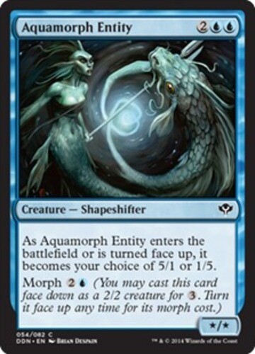 Aquamorph Entity x1 - Duel Decks: Speed vs Cunning - Heavy Play, English - Duel 