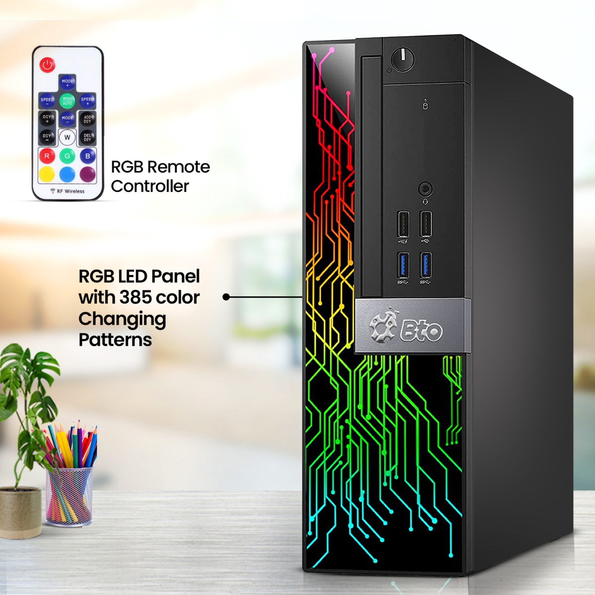 BTO RGB Gaming Desktop i7-6700 16GB Ram 256GB SSD 1TB 22