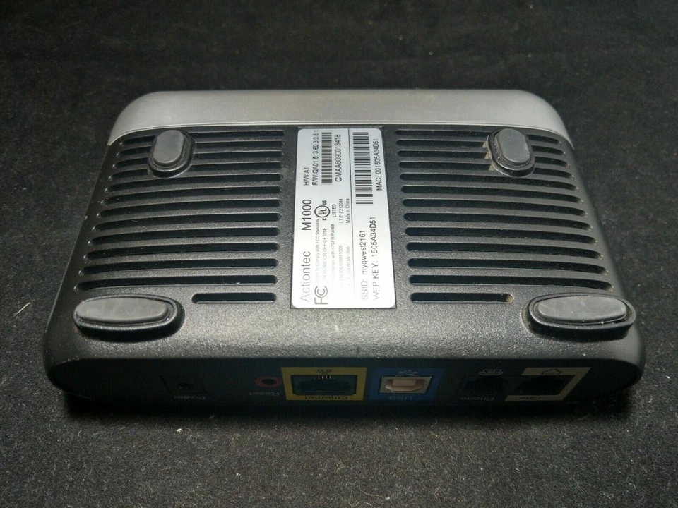 Módem DSL ACTIONTEC M1000 - Falta fuente de alimentación y embalaje Foto 3 de 4