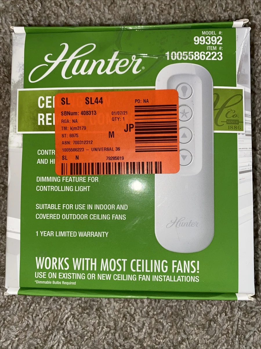 Convert Hunter Remote Control Ceiling Fan To Manual Model 99392