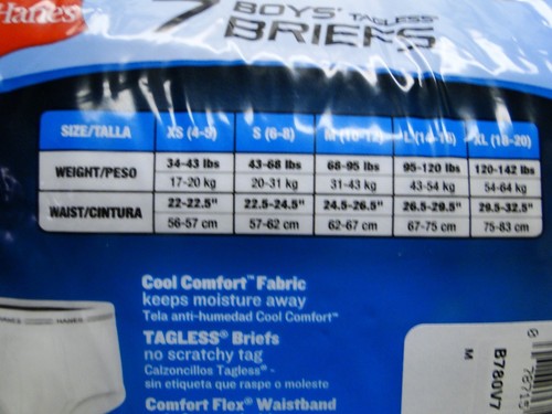 7pr Boy's Hanes Color Briefs Underwear size Small 6-8 Value Pack - Picture 2 of 2