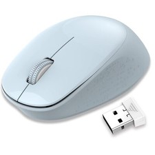 Wireless Mouse for Laptop 2.4GHz Silent USB Mouse Slim Optical Mouse with 3 B...