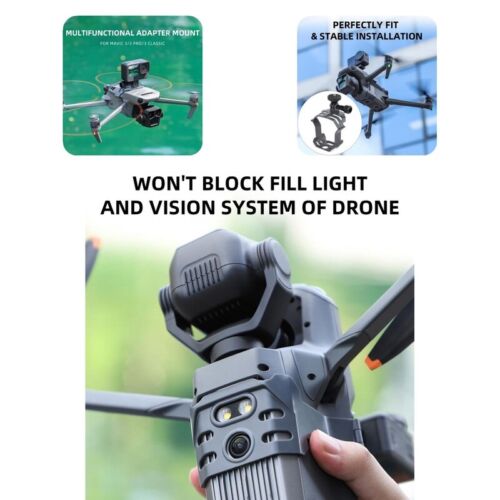 Drone Action Camera Bracket Multifunctional Replacement Drone Top Searchlight - Zdjęcie 1 z 10
