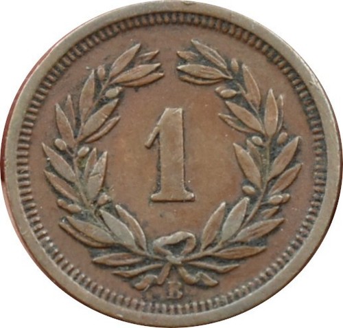 Switzerland 1 Rappen 1920 B