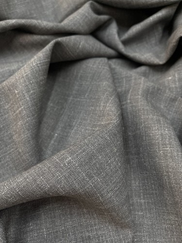 LORO PIANA Dark GREY Wool Silk Linen Blend Suiting Fabric SUMMERTIME 3.50 meter - Picture 8 of 10