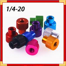 1/4-20 Knurled Thumb Nuts Aluminum Alloy Through Hole Hand Threaded Insert Nuts