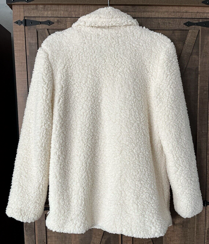 Eilly Bazar White Sherpa Coat - Picture 4 of 9