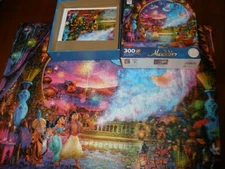 Ceaco Disney aladdin 300 Piece Puzzle with Small Poster COMPLETE