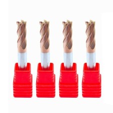 4PCS 6mm HRC55 50mm 4Flute Tungsten Carbide End Mill Milling Cutter Dril Bits