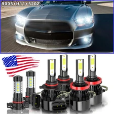 For Dodge Charger 2011 2012 2013 2014 Headlight Hi/Lo + Fog Light Bulbs