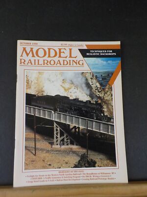 Modelleisenbahn 1990 Oktober Techniken für realistische Kulissen Roundhouse WV