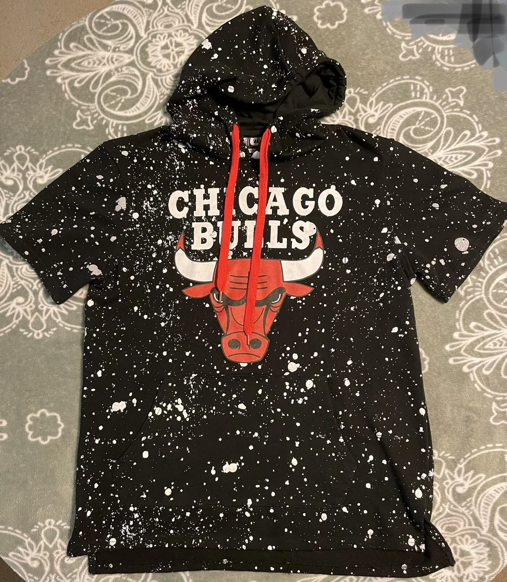 Chicago Bulls Paint Splatter Hoodie Size Medium
