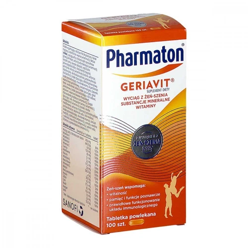 GERIAVIT PHARMATON 30/100/200 tablets Vitamins Minerals Ginseng Gift