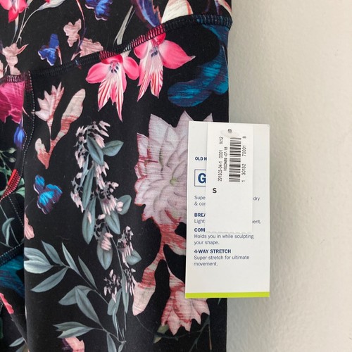 New Old Navy women's floral high-rise leggings size S - Picture 2 of 6