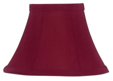 6 Inch Red Silk Bell Shade Chandelier Shade Clip on Shade