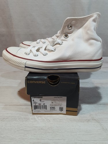 CONVERSE CHUCK TAYLOR HI BIANCO OPTICAL WHITE ORIGINALI E NUOVE Taglia 36,5 - Foto 5 di 12