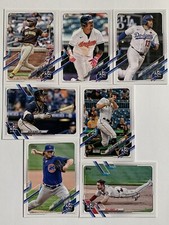 2021 Topps Update Baseball 2021 MLB All-Stars Inserts (Lot of 7)