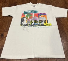 Vintage Hermans Hermits Peter Noone Concert T Shirt SZ M 92 USA Unworn Signed CA