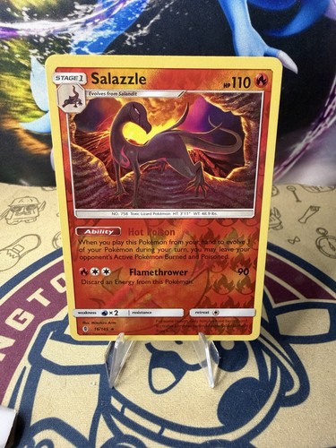 Salazzle 16/145 Rev Reverse Holo SM Guardians Rising Pokemon TCG