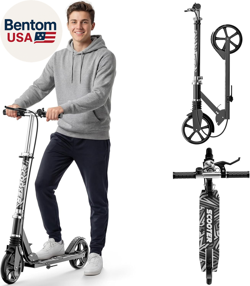 Scooters for Kids 8-12, Teens & Adults - Load 240 LBS, 8-Inch